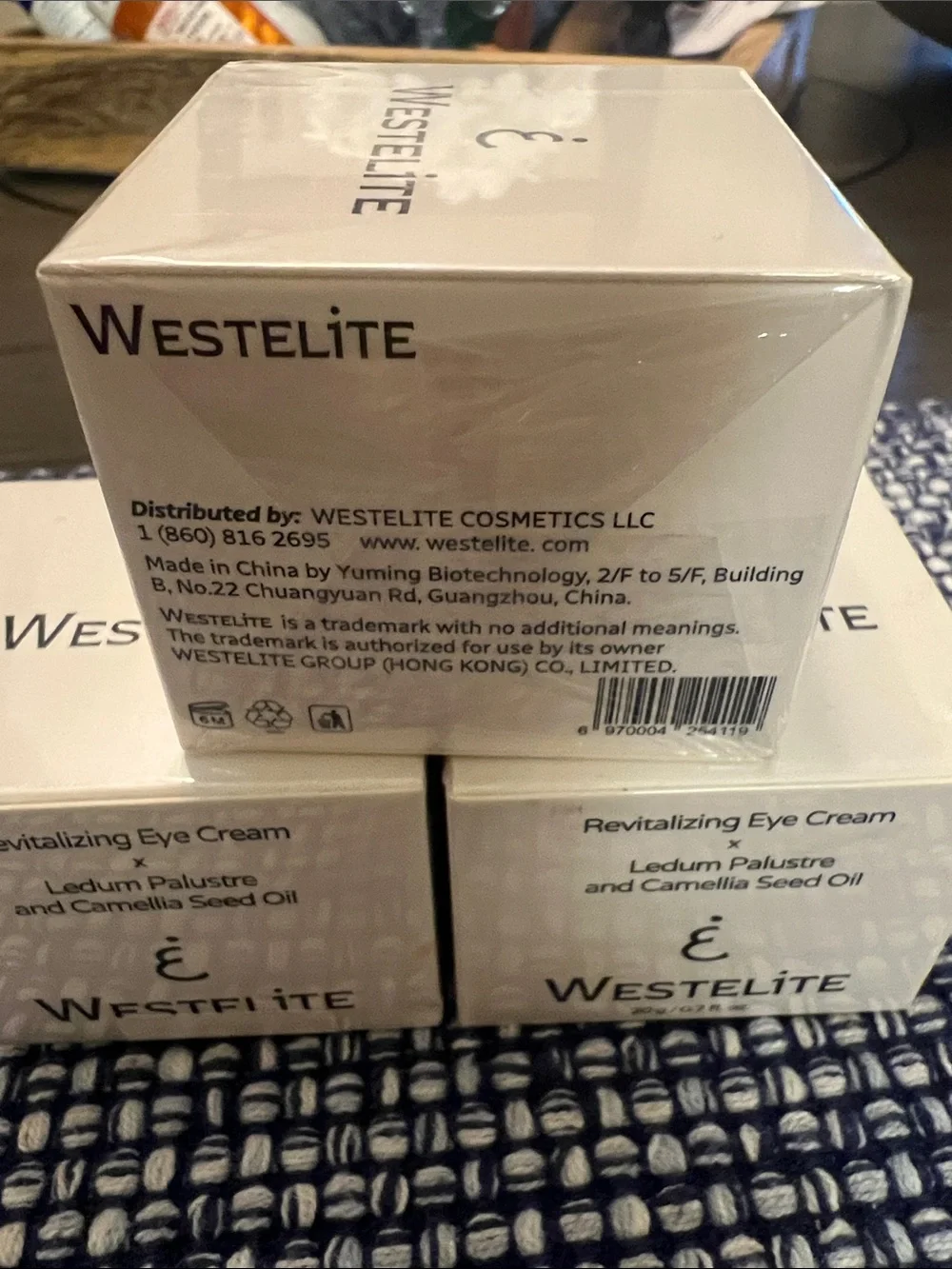 Westelite Revitalizing Eye Cream - White lot of 3